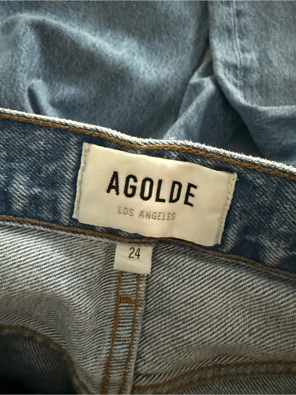 Agolde Low Slung Baggy Jeans 30.5’ in LIBERTINE size 24 NWOT - Picture 5 of 6
